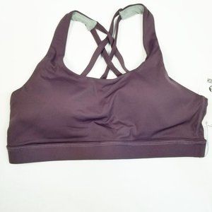 Sweatish Sports Bra XL Deep Purple Cross Strappy